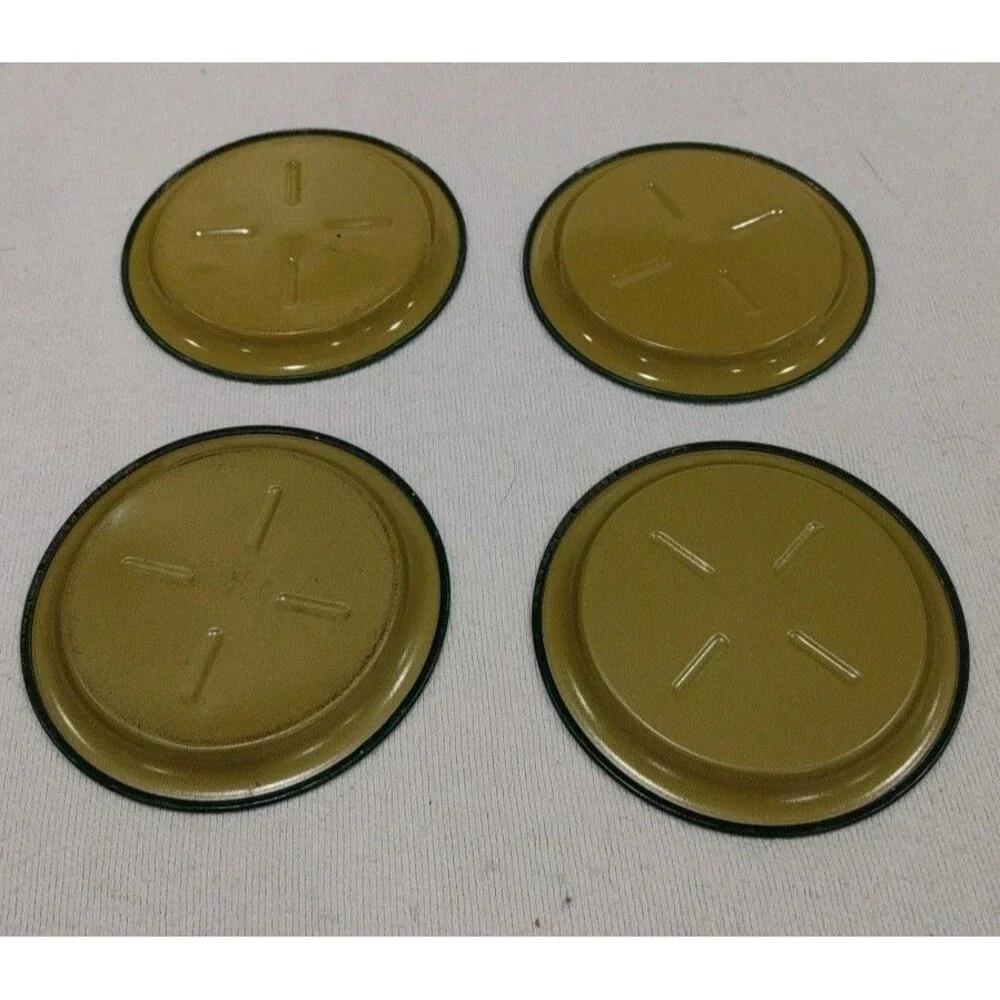 4 Coca Cola Drink Coasters Set Vtg 1983 Repro Display Ohio Art Advertising 3.5